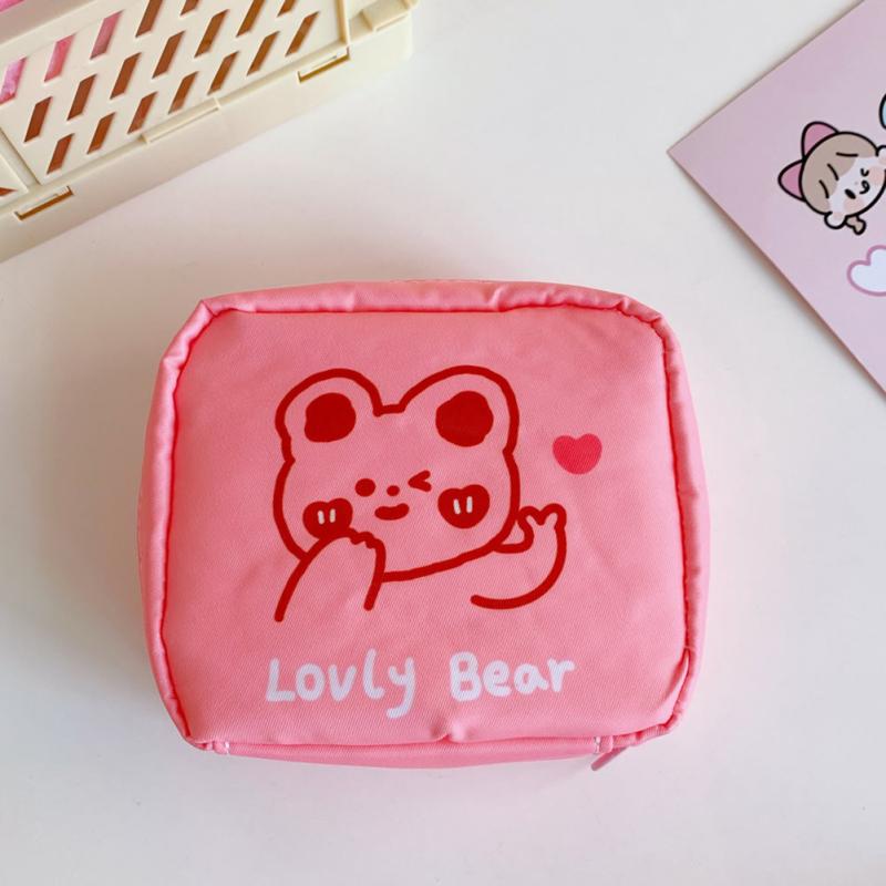 Girls Sanitary Napkin Storage Bag Portable Large-capacity Key Headphone Carrying Bag Coin Purse