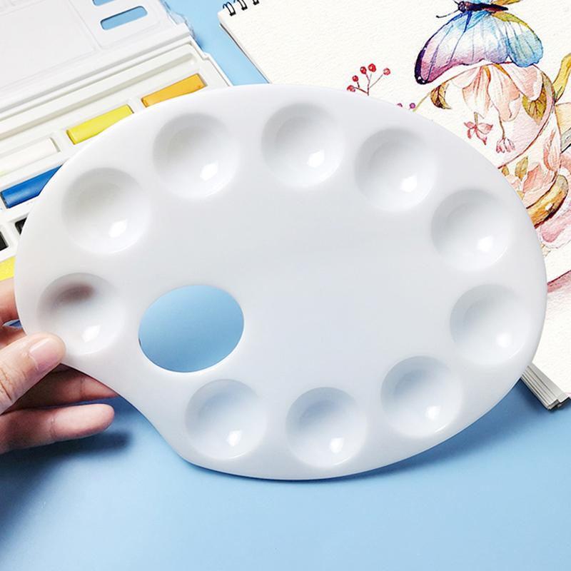1pc Children Drawing Toys Elliptical Color Palette Office Educational Supplies for Art Students Beginner Easy to Clean TMZ