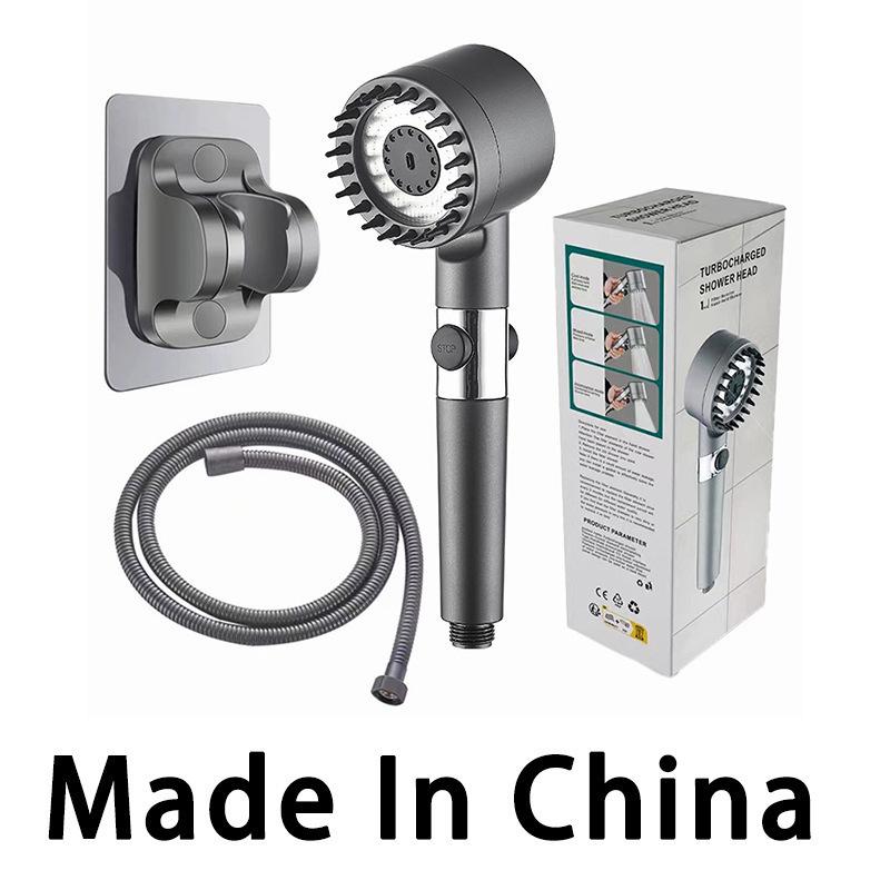 Powerful Pressurized Handheld Lotus Showerhead with Filter