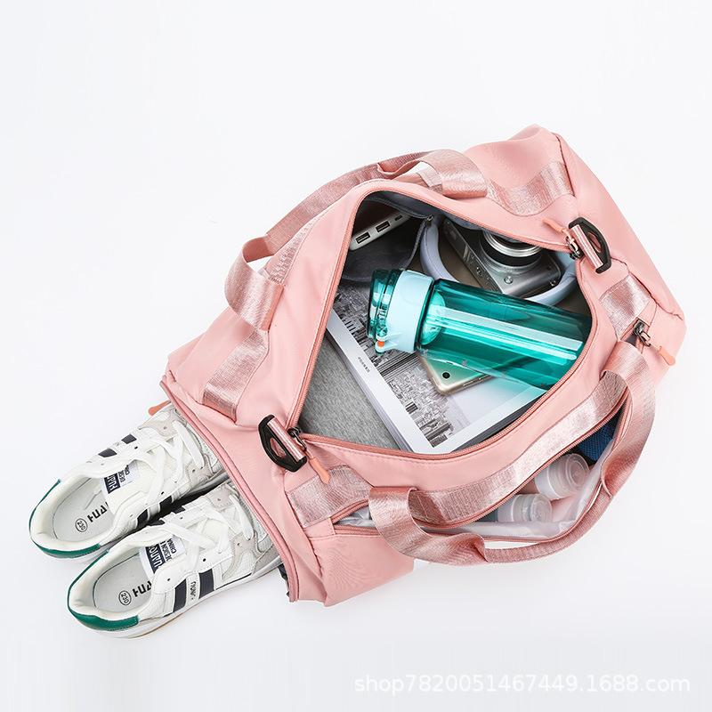 Gym Bag for Women, Sports Yoga Bag with Separate Shoe Compartment, Wet Dry Bag, Large Capacity Travel Duffel Bag