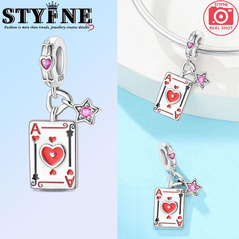 Poker Series Copper Hearts, Spades, Clown K J A 10 Charms Beads Fit 3Mm Original Bracelets Diy Jewelry Birthday Gift