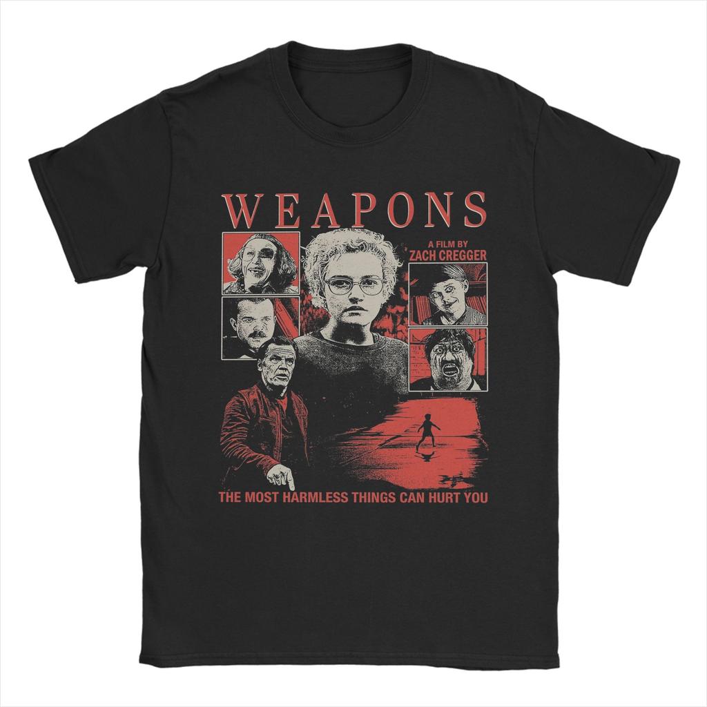 Casual Weapons Horror Film TShirt Unisex Round Collar 100 Cotton T Shirt Short Sleeve Tees 4XL 5XL Clothes