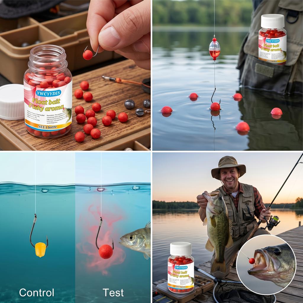 Composite Fish Attractant Bait (1 Bottle), Suitable for All Types of Freshwater Environments Including Rivers, Lakes, Reservoirs