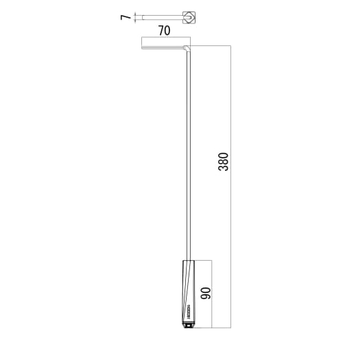 Nikken Front-Feeding Rod II 1291307 (1 Rod) - Front-Feeding (Front Display) Face-Up Store Supplies