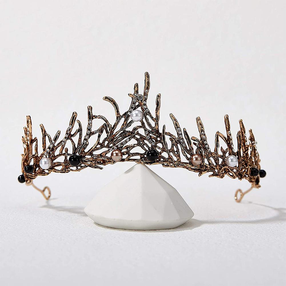 

Новая жемчужная корона, винтажная свадебная тиара, металлические короны, аксессуары для волос для девочек, украшение для волос принцессы королевы, подарок на голову #468710