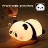 Panda Led Night Light Living Room Cute Panda Plastic Lamp Bedside Decor Creative Kids Night Light Birthday Gift Decoration