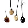 Women's Retro Korean Style Smudged Acrylic Pendant Necklace - Autumn/Winter Fashion