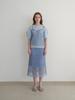 LA VIOLETTE Lace Skirt (Sky Blue)