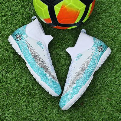 Football Shoes 35-47  Men's High-top Socks Football Shoes TF Broken Nails Youth Sports Shoes Football Training Shoes Boys Shoes