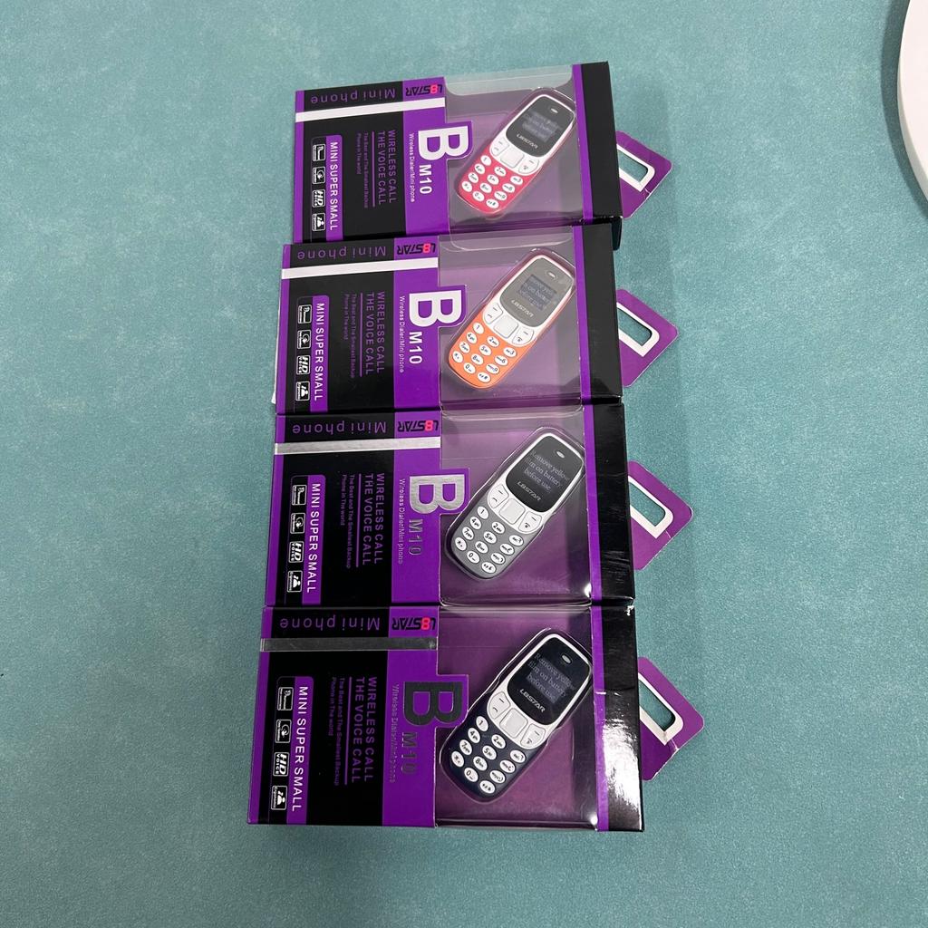 BM10 Super Mini Phone Wireless Dialer 0.66inch Screen Dual SIM Card 350mAh Battery SMS Small Cheap Mobile Phone