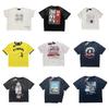 2026 Streetwear Übergroßes gewaschenes Baumwoll-T-Shirt Herren Lockerer Schnitt Kurzarm Grafik-T-Shirt