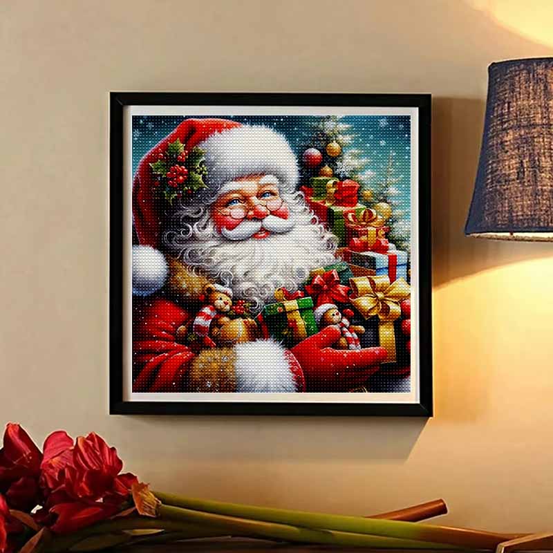 New Arrival 5D DIY Full Circle Diamond Painting "Santa Claus" Embroidery Cross Stitch Home Decor Gift