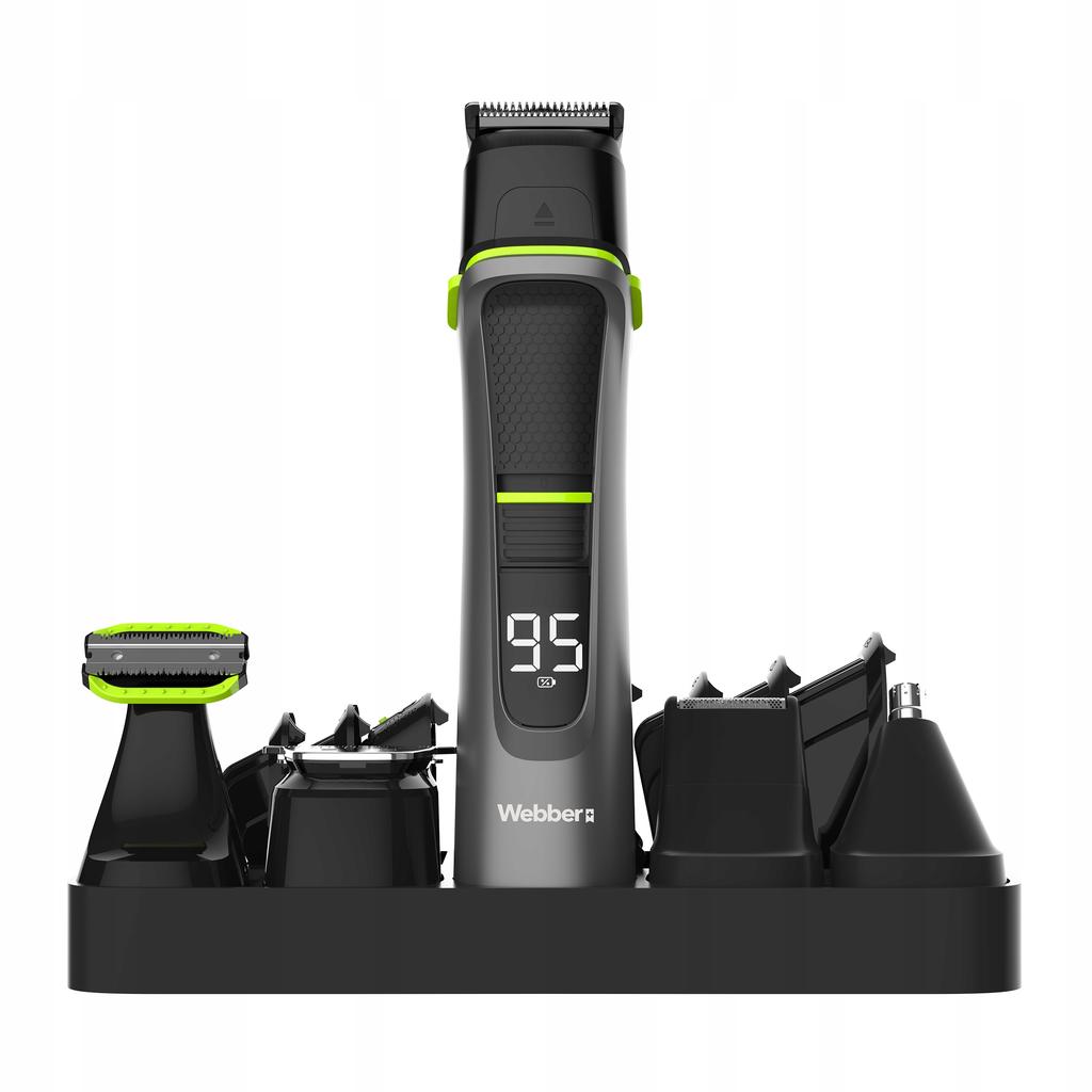 Webber 14-in-1 Men's Trimmer - Shaver + Beard + Hair + Nose Wet&Dry PRO Set