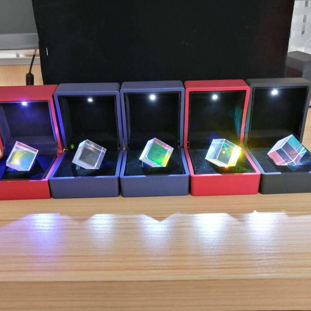 Color Prism Crystal Glass Cube Color-collecting Prism 6-sided Light Cube Decor