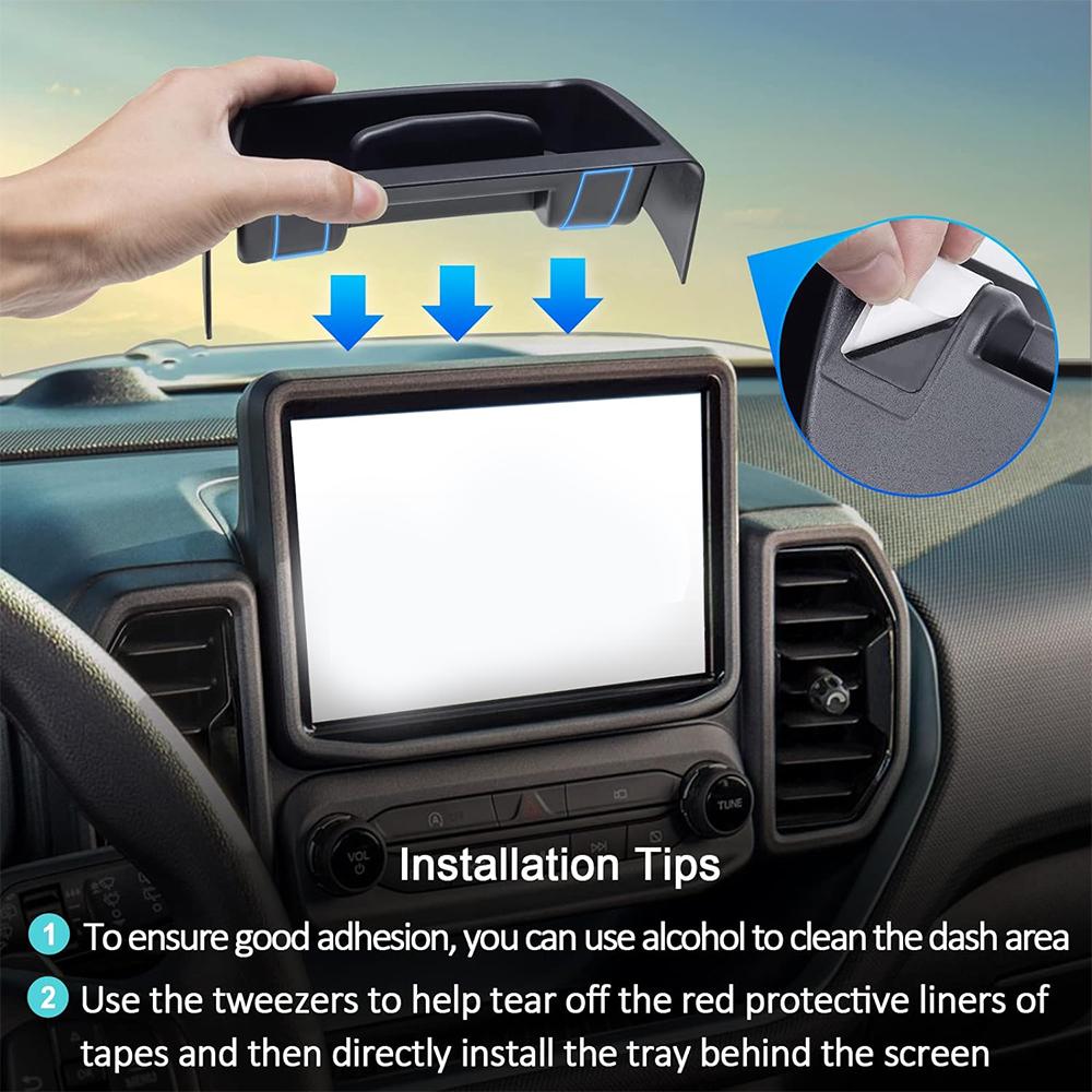 Schowek na konsolę środkową do Forda Bronco Sport CX430 20212024 2024 2024 Organizer na konsolę środkową Wkład Akcesoria