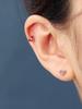 Minimalpiercing 14K Bling Lovely Heart Piercing Earrings