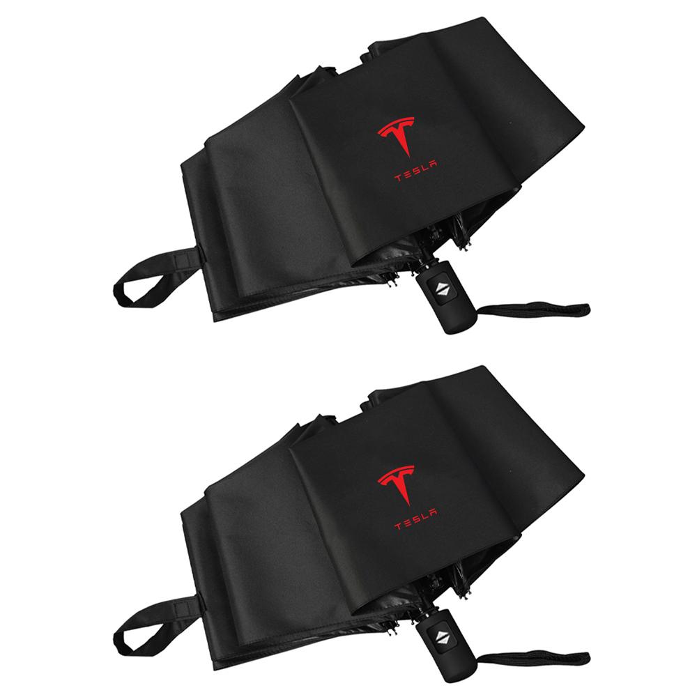 12 Bone Fully Automatic Umbrella UV Resistant Folding Umbrella Sunshade Protection For Tesla Model 3 Model Y Model S Model X
