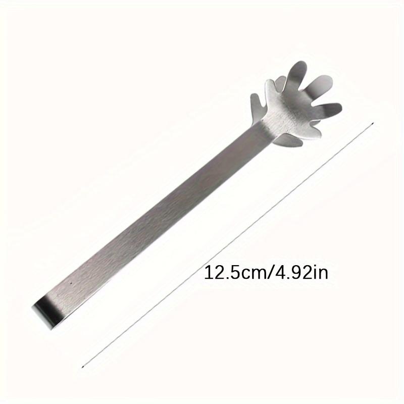 

1 шт. Мини-щипцы из нержавеющей стали - Дизайн в форме руки, Многоцелевые для кубиков льда, кубиков сахара и барбекю