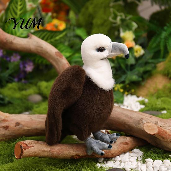 Educational Bird Toy for Students Realistic Plush Bald Eagle Doll, Stuffed Animal with Foldable Posable Wing Plushie Wings, Lifelike Home Decor