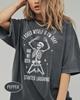 I Asked Myself If I'm Okay T-Shirt Laughing Skeleton Shirt Sarcastic Mental Health Dark Humor Tee