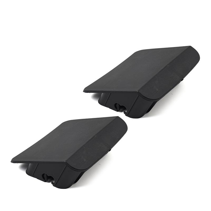 2PCS Anti-dust Front Bumper End Cap Cover Car Additional Accessories For Jeep Wrangler TJ 1996-2006 ABS Black