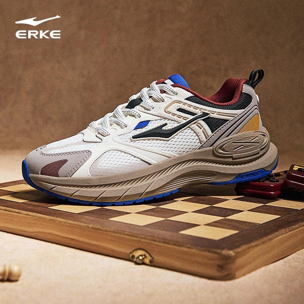 Erke Casual Men's Shoes Sports Shoes Comfortable Versatile Soft Sole Lightweight Running Shoes Men