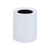 Minimalist Garbage Bin Frosted Finish Round Open Top Wastebasket Easy To Clean