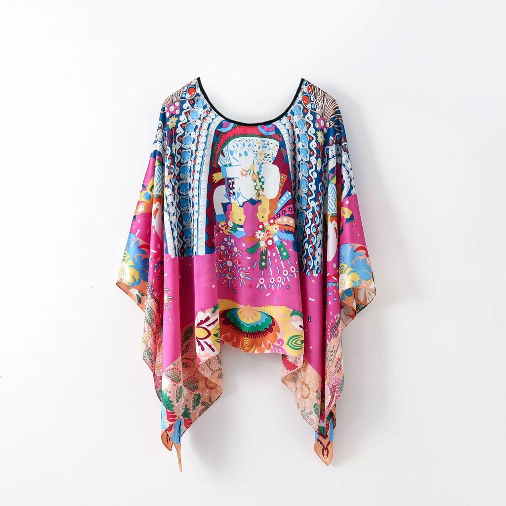 Women's Spring/Summer Silk Scarf & Sunscreen Shawl Cardigan