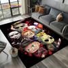 Horror Movie Chucky Pennywise Halloween Saw Character Carpet Rug for Living Room Bedroom Home Sofa Decoration,Non-slip Floor Mat