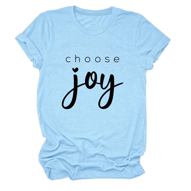 Simple casual temperament versatile women's round neck short-sleeved T-shirt base