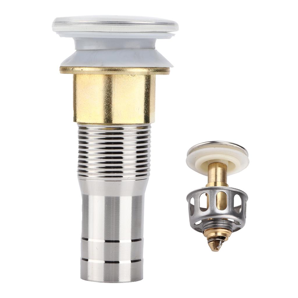 Floor Drain Bouncing with Strainer AntiClogging Plug 304 Stainless Steel for RV Camper Yacht Boat