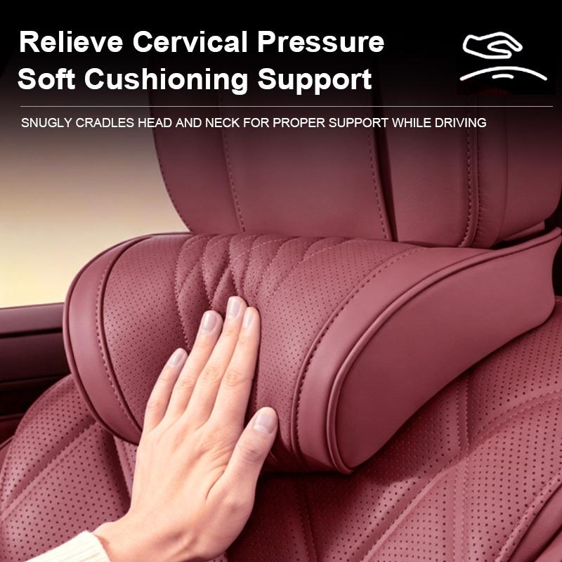 Vtear Universal Car Neck Lumbar Cushion Memory Foam Support Pillow Anti-Scratch Seat Parts Interior Modification Accessories
