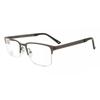 Semi Rimless Rectangle Grey Smartbuy Collection Jan Asian Fit 646a Fashion Unisex Eyeglasses