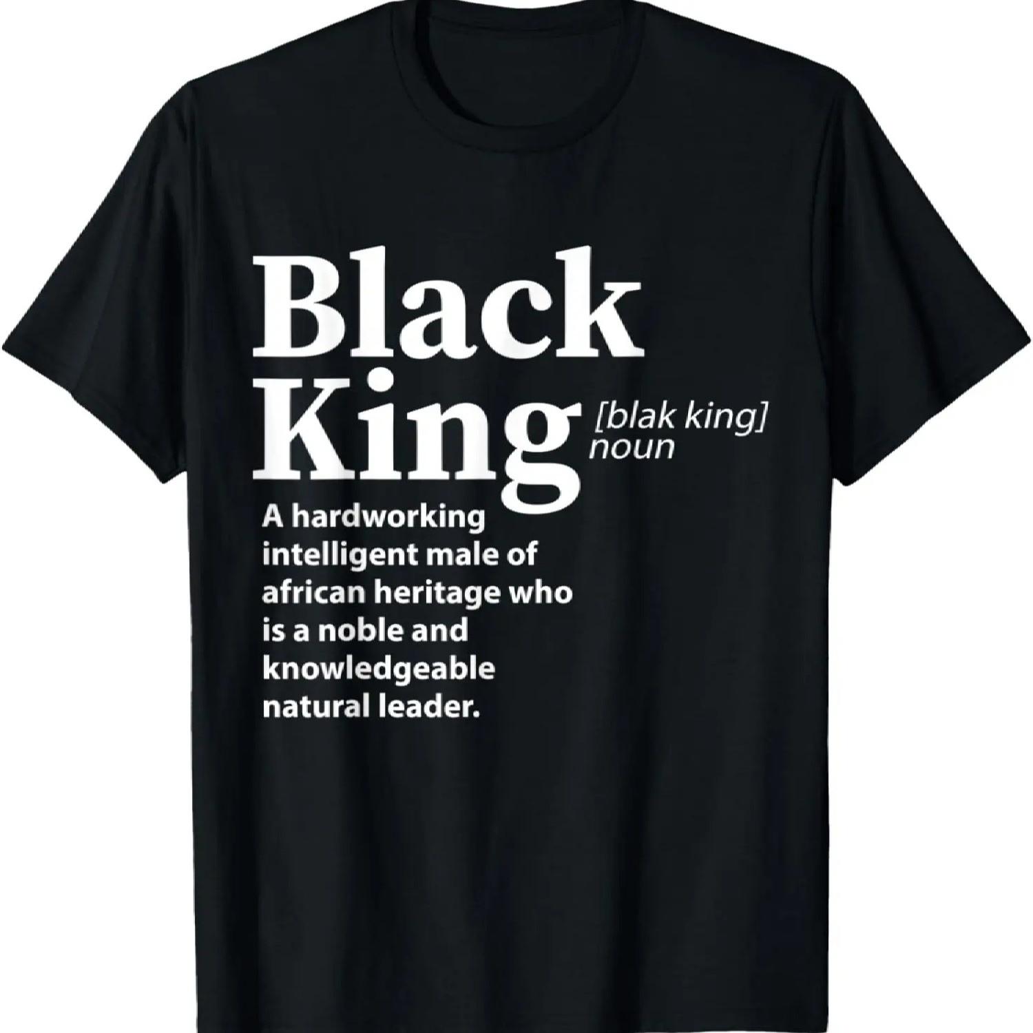 Черная футболка с определением Короля S чёрный
