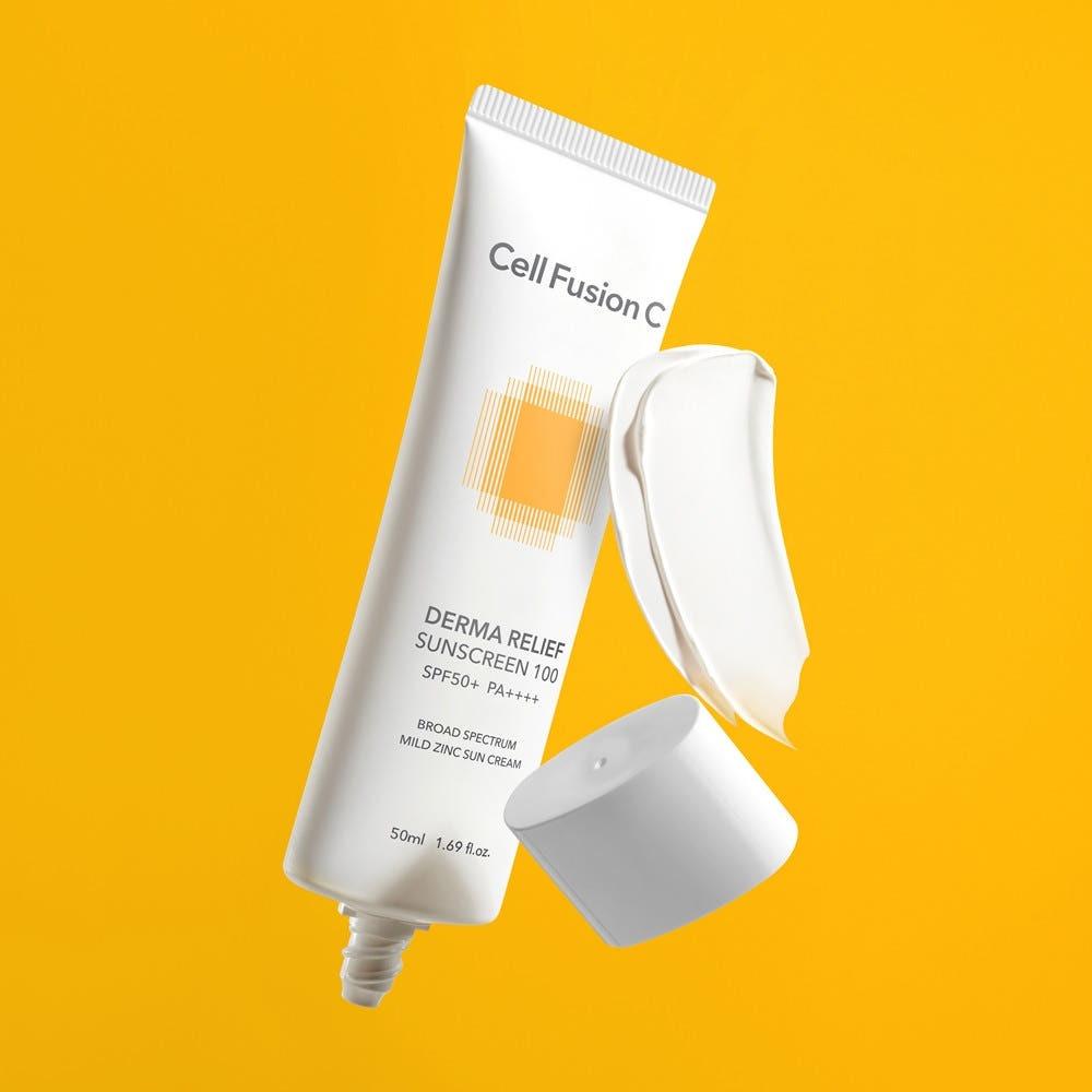 Cell Fusion C Derma Relief Sunscreen SPF50+ PA++++ Mild Hydrating 50ml