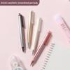 MG AGPH3701 Click Ballpoint Pen, 0.5mm Black Bullet Tip, High-Density Signature Series