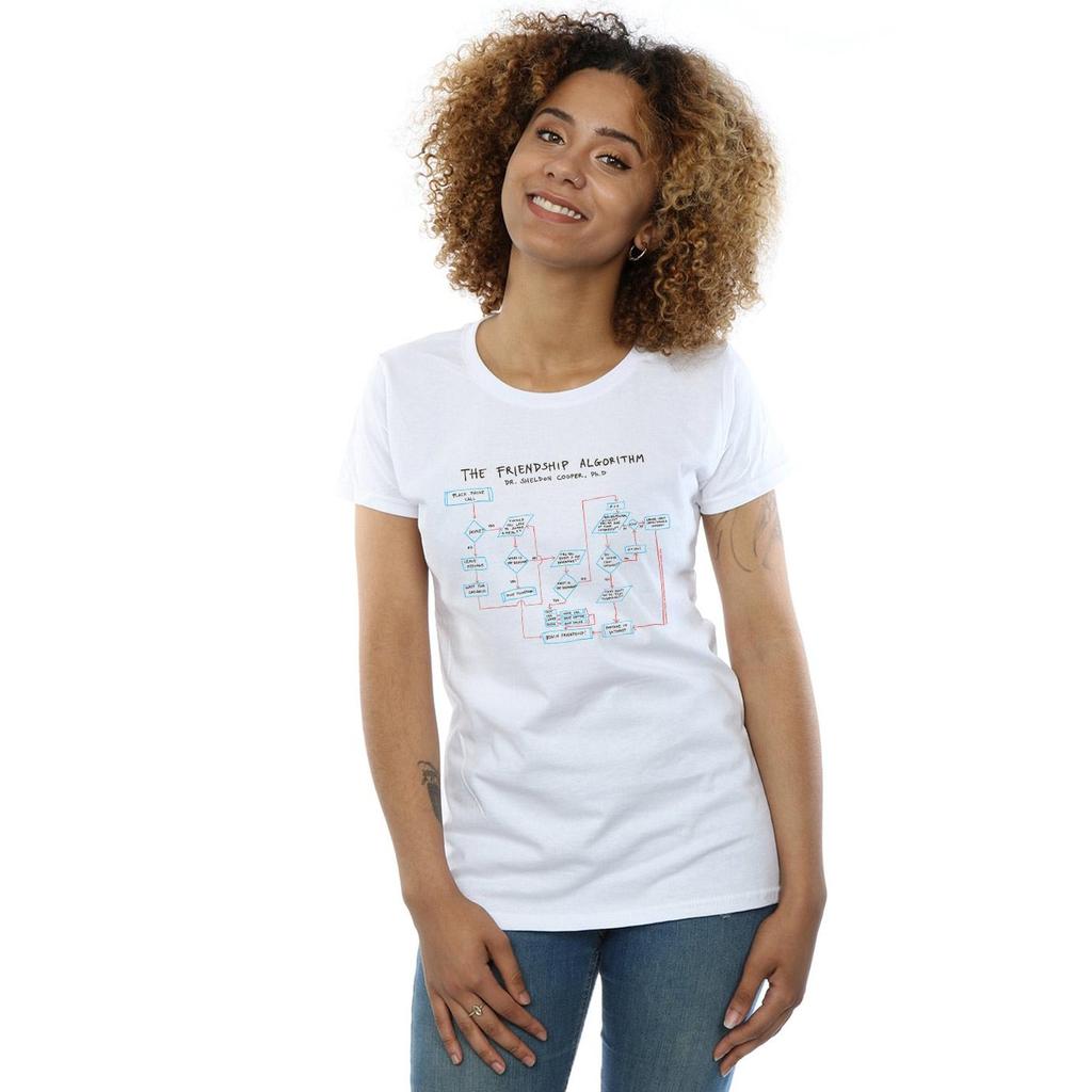 The Big Bang Theory Womens/Ladies Friendship Algorithm Cotton T-Shirt