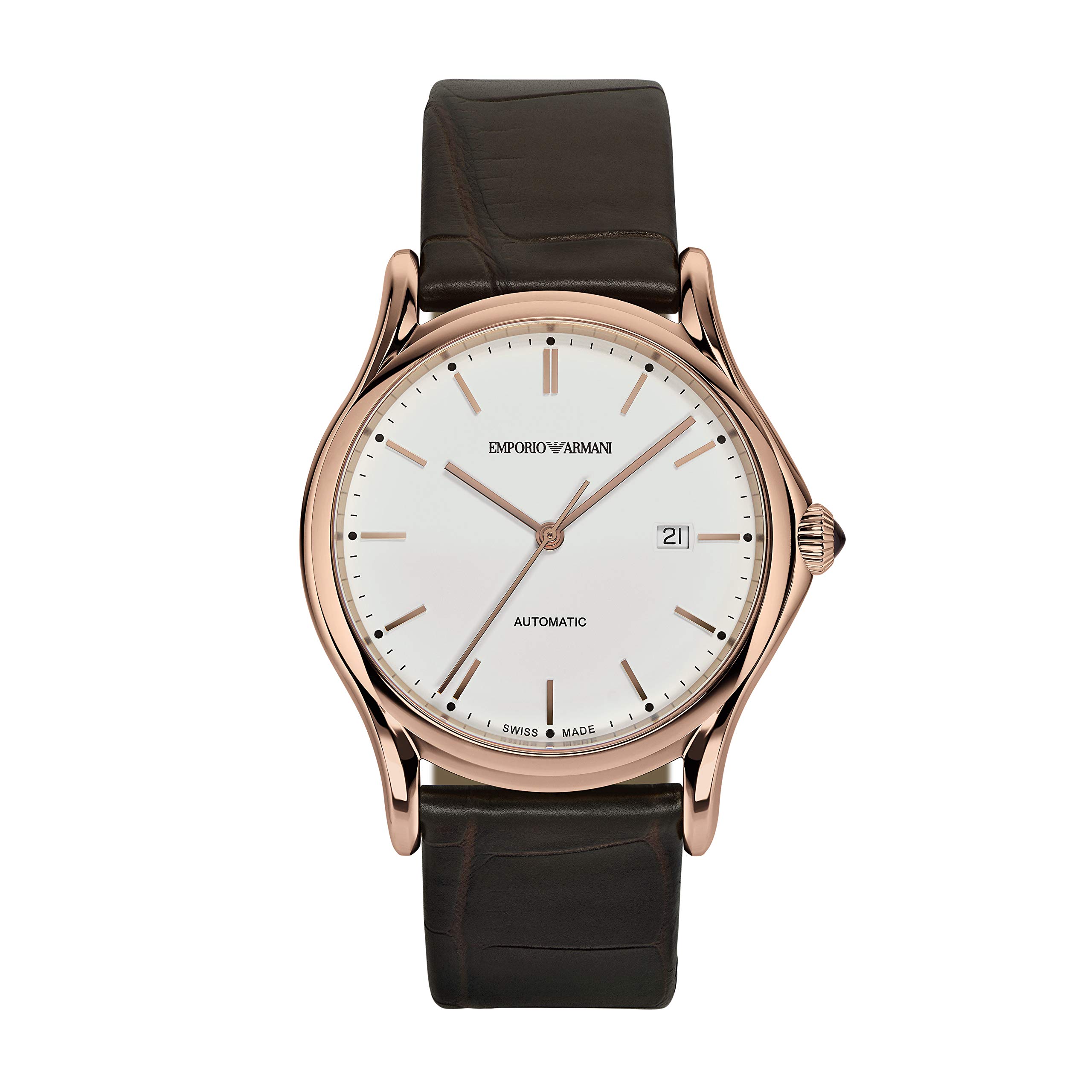 

Чоловічий автоматичний годинник Emporio Armani Swiss Made ARS3012, офіційно імпортований, коричневий