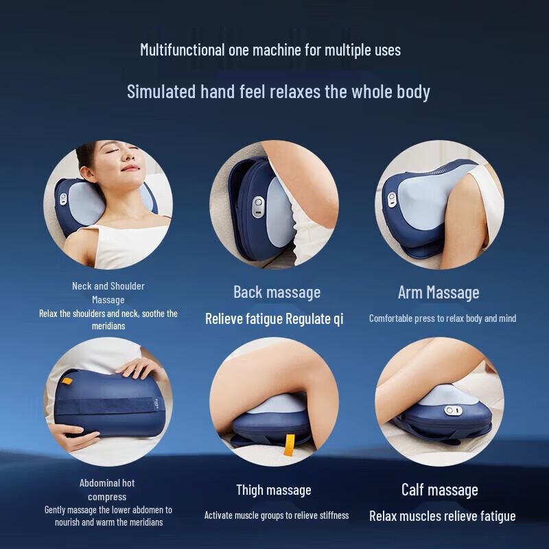 CLORIS Neck and Lumbar Massager Pillow