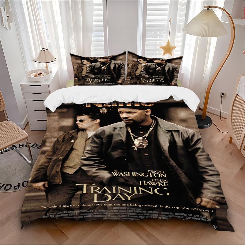 Custom Name Day Bedding 3 Piece Set HD Print Duvet Cover Pillowcases for Teens Adult Bedroom Decoration Christmas Gift