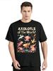 Axolotl Kawaii Axolotls Of The World Axolotl Animals TShirt Fashion Mens Clothes Oversized Tshirt Tops Casual Fitness T Shirt