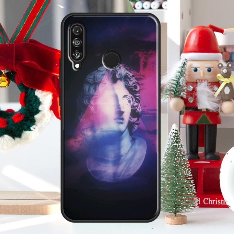 Vaporwave Greek Sculpture For Huawei Nova 12i 11i 8i 12s Y73 Y72 Y61 Y91 Y90 Y70 Y60 9 10 SE P60 Pro P30 P40 Lite Case
