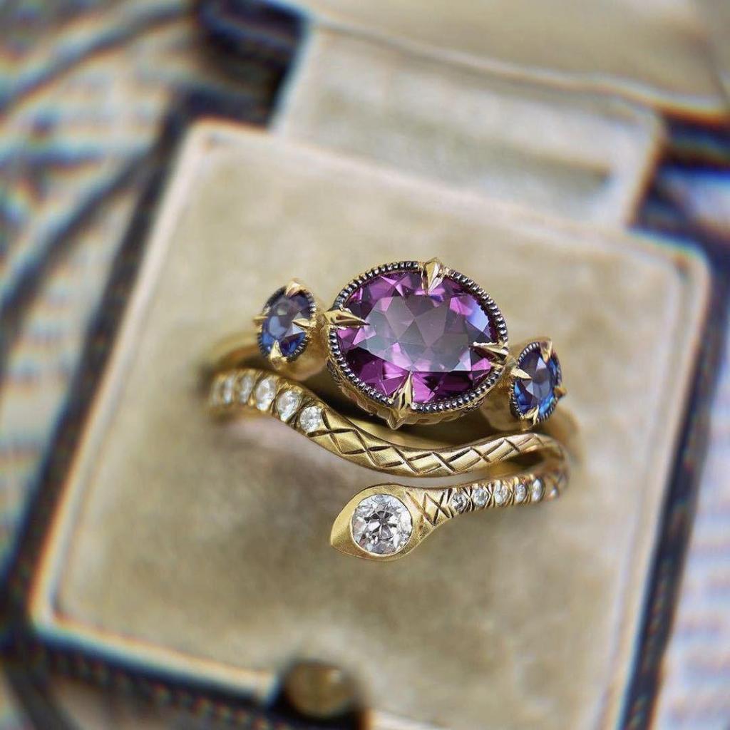Three Heroes 2024 Trendy European & American Engagement Rings with Cubic Zirconia