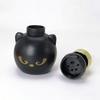 Lovely Black Puss Pattern Foam Soap Dispenser With Refillable Feature Creating Cats Paws Foam For Home Bathroom
