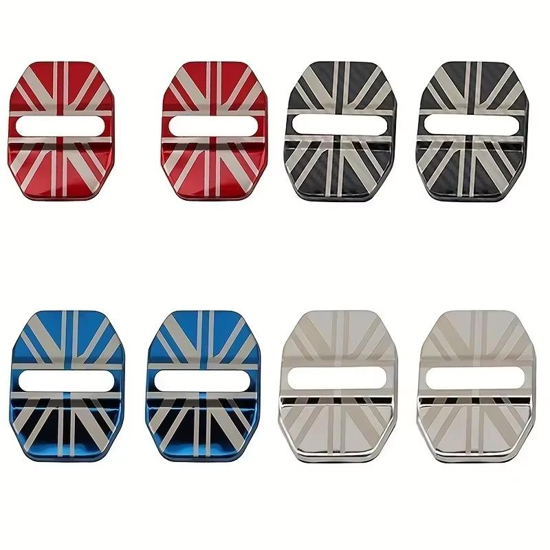 4/2Pcs Stainless Steel Car Door Lock Cover Interior Accessories for Mini Cooper Countryman Clubman R55 R56 R60 F54 F55 F56 F60