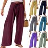 Women's Pant Summer Casual Pants Women Solid Colour Home Trousers
