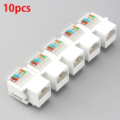 10 Adet Rj45 Cat5E Ethernet Ağ Keystone Jackclip Modülü Duvar Fişi Konnektörü