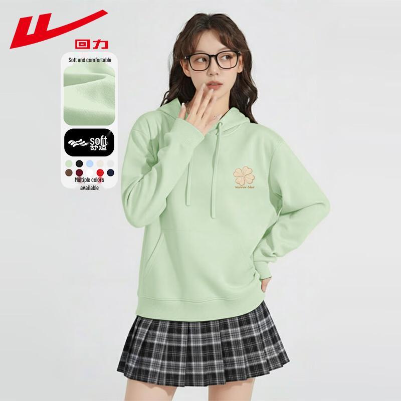 Warrior Women s Long Sleeve Zip-Up Hooded Sweatshirt with Four-Leaf Clover Graphic M