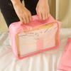 6pcs Travel Packing Cubes Set - Luggage Organizer for Clothes & Shoes, Foldable Suitcase Storage Bags, Portable Wardrobe Cases