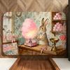 Cartoon P-Peter R-Rabbit Floor Mat Soft Flannel Floor Mat  Suitable for Entryways, Living Rooms, Bedrooms, and Bathrooms